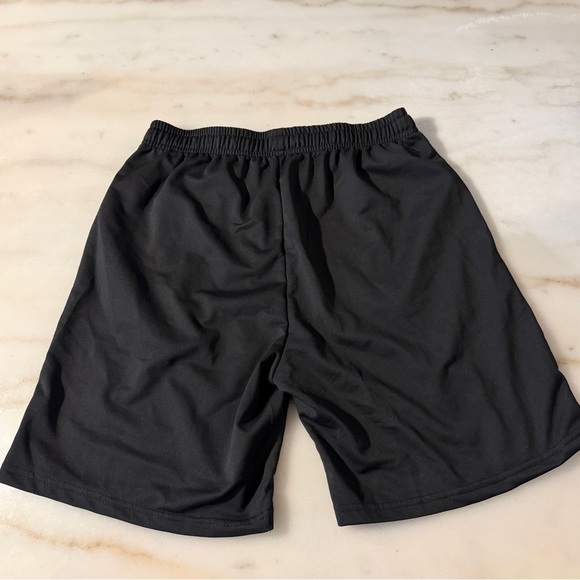 Men’s Black Graphic Athletic Shorts Streetwear Gym Workout Shorts Size M - Picture 5 of 9